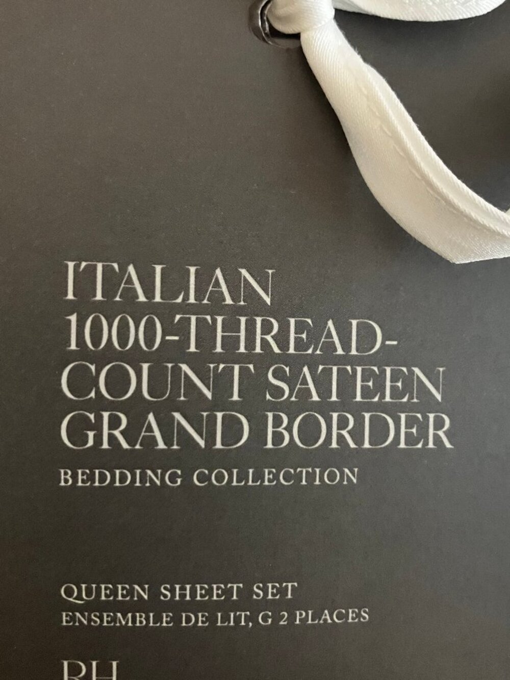 NEW Queen bed sheet set - Restoration Hardware